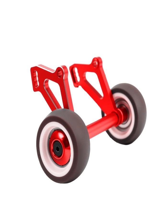 POLANTA Aluminium Alloy RC Wheelie Bar Hops Up Upgrade Part for Arrma 1/8 Kraton 6S V6 Truck (Red) - Image 2